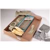 Image 2 : Selection of resin/ plastic buildings etc. paddle wheeler boat etc.