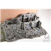 Image 2 : Large selection of wargaming terrain including ruined buildings, rubber landscape mats etc.