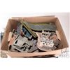 Image 4 : Large selection of wargaming terrain including ruined buildings, rubber landscape mats etc.