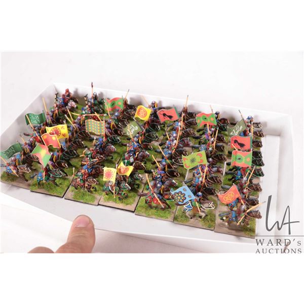 Selection of what appears to be 15mm Perisan army including bowmen, mounted knights and elephants wi