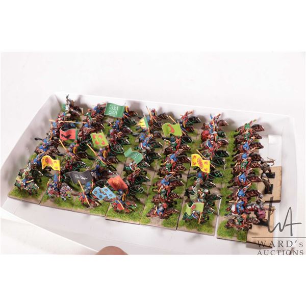 Selection of what appears to be 15mm Perisan army including bowmen and mounted knights, 23 bases, ea
