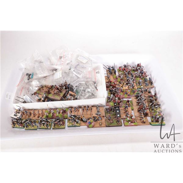Large selection of what appears to be 15mm individually and intricated hand painted models, assorted