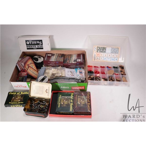 Large selection of gaming cards including Longstreet Complete Card Set, Field of Battle Sequence Dec