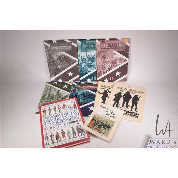 Selection of wargaming books and historical reference guides including hard cover " An Illustrated E