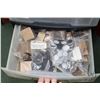 Image 5 : Six drawer rolling storage cart and contents including laser cut wooden gaming bases and magnetic ba