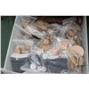 Image 6 : Six drawer rolling storage cart and contents including laser cut wooden gaming bases and magnetic ba