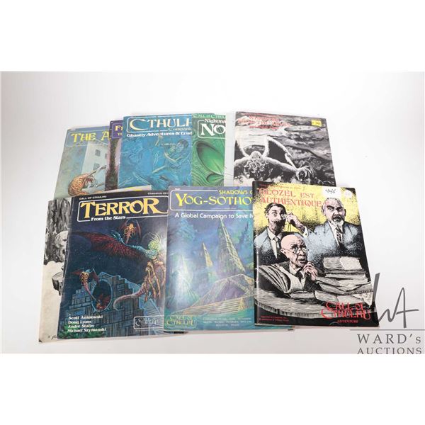 Selection of Call of Cthulhus Adventure wargaming books