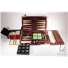 Image 1 : Five assorted board games including Tic-tac-toe, Dominos, Rummy, Backgammon and a Ducks Unlimited di