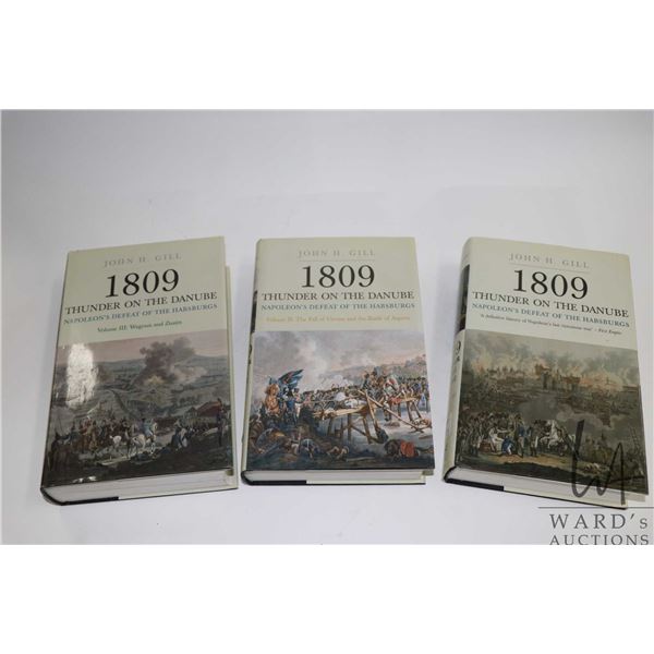 Three hardcover volumes set "Thunder on the Danube: Napoleon Defeat of the Habsburgs" by John H. Gil