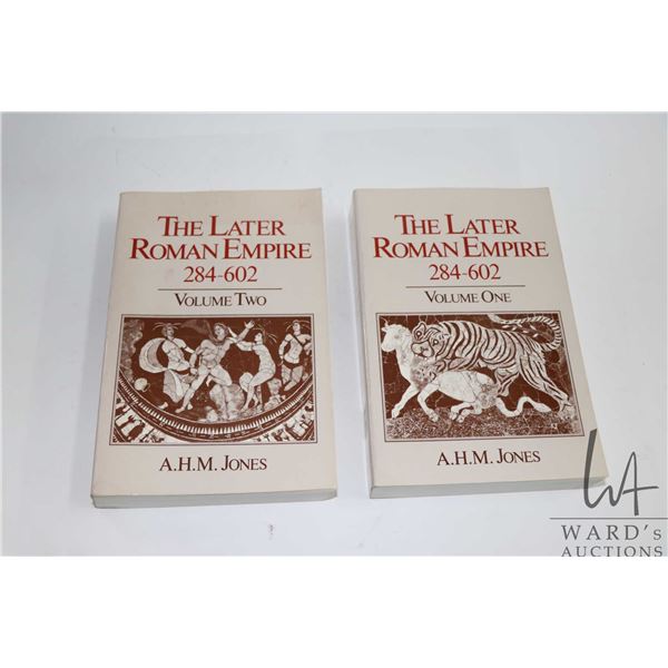 Two volume hardcover set "The Later Roman Empire 284-602" including Vol. I and Vol II. by A.H.M. Jon