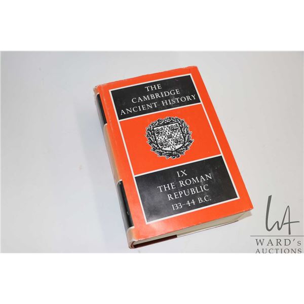 Hardcover, "The Cambridge Ancient History IX The Roman Republic 133-44 B.C"