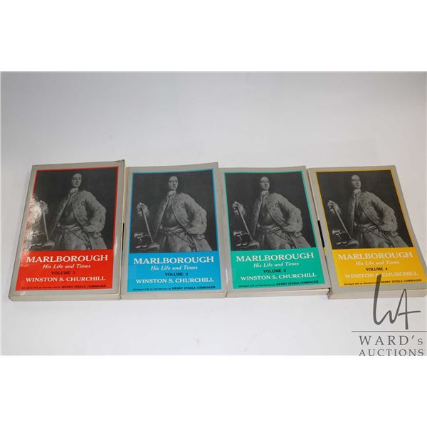 Four volume soft cover set "Marlborough" by Winston Churchill