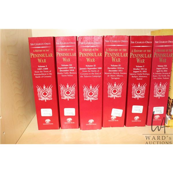 Six softcover volumes, " A History of the Peninsular War" including Vol. I, Vol. II, Vol. III, Vol. 
