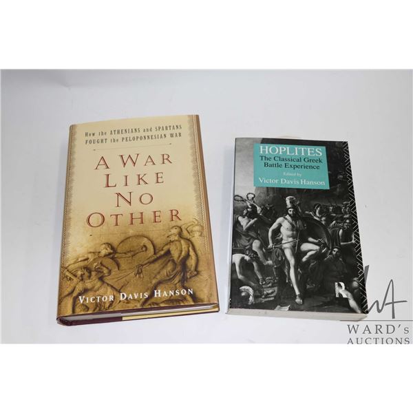 Two books by Victor Davis Hanson including hardcover " A War Like No Other: How th Athenians and Spa