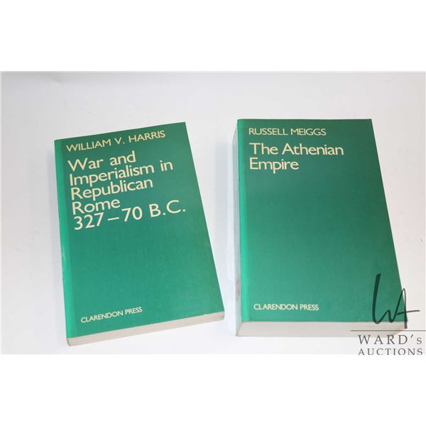 Two softcover books including "War and Imperialsm in the Republican Rome 327-70 BC" by William V. Ha