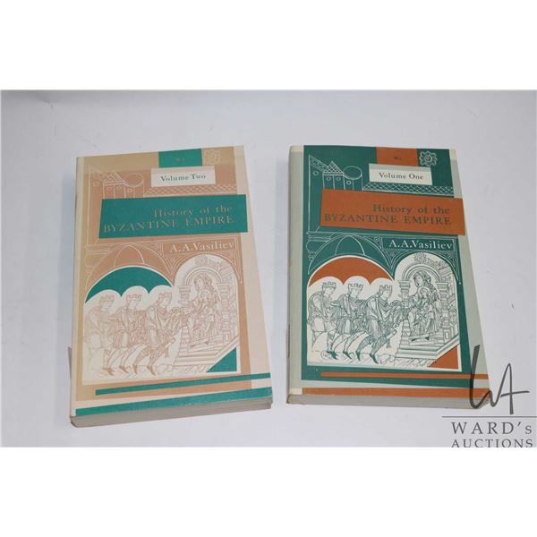 Two softcover books "Byzantine Empire" Vol . I and Vol. II by A.A. Vasiliev
