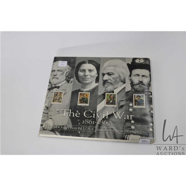 The Civil War: A Collection of U.S. Commemorative Stamps 1861-1865 including hardcovered book and 20