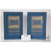 Image 1 : Two antique hardcover volumes "The Bastille" by Hon. D. Bingham James Pott, New York 1901. With blue