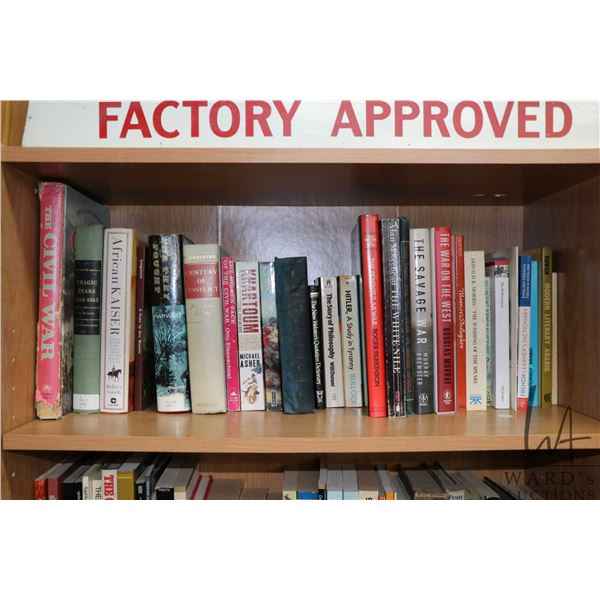 Large selection of history books including war etc. and some French and Arabic language books