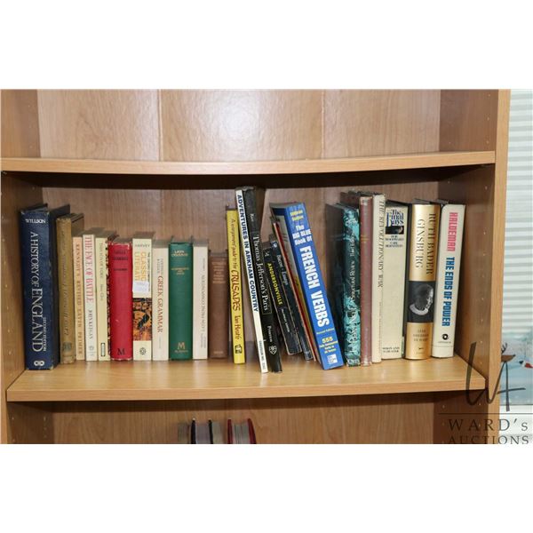 Large selection of history and language books etc.