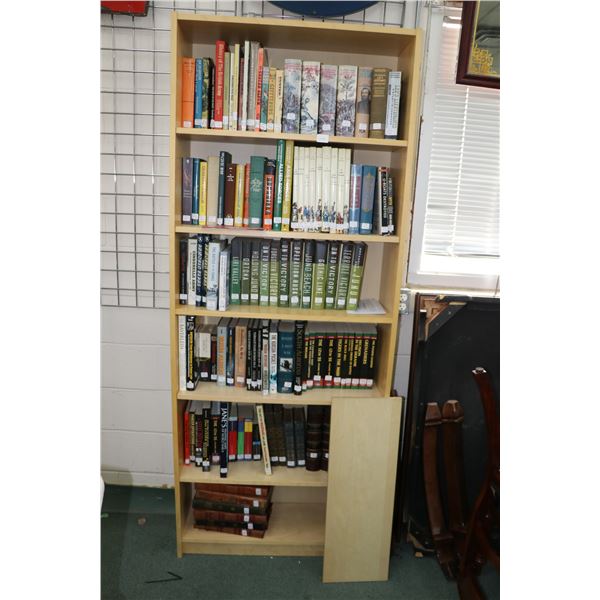 Single shelving unit, 79" X 31 1/2" W X 10 1/2" D includes one extra shelf