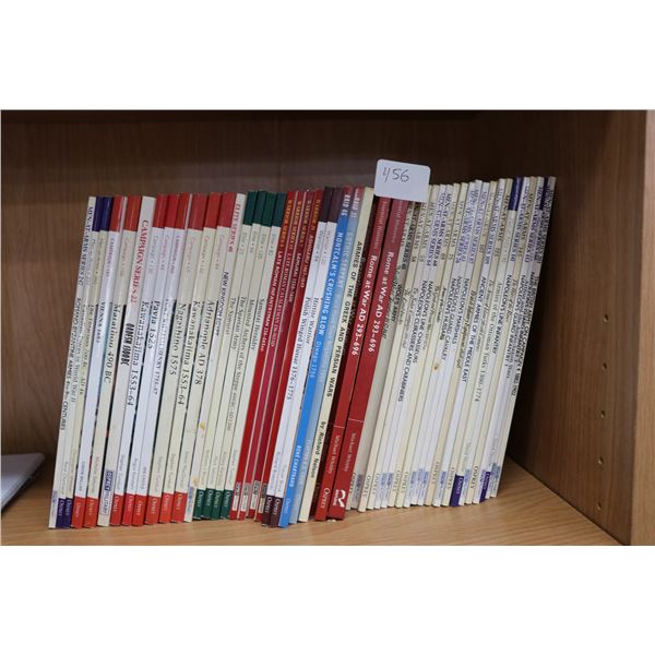 Selection of history battle softcover books