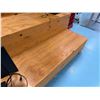Image 4 : Wooden 3-Step Bleacher on Wheels 84" x 72" x 51"H (contents not included)