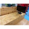 Image 5 : Wooden 3-Step Bleacher on Wheels 84" x 72" x 51"H (contents not included)
