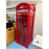 Image 12 : Red British-Style Telephone Booth For Privacy 33" x 34" x 94"H