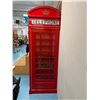 Image 14 : Red British-Style Telephone Booth For Privacy 33" x 34" x 94"H