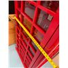 Image 17 : Red British-Style Telephone Booth For Privacy 33" x 34" x 94"H
