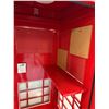 Image 3 : Red British-Style Telephone Booth For Privacy 33" x 34" x 94"H