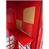 Image 6 : Red British-Style Telephone Booth For Privacy 33" x 34" x 94"H