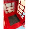 Image 7 : Red British-Style Telephone Booth For Privacy 33" x 34" x 94"H