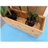 Image 3 : Qty 2 Wooden Planter Boxes w/ Wheels 48" x 19" x 22"H (plants not included)