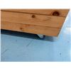 Image 4 : Qty 2 Wooden Planter Boxes w/ Wheels 48" x 19" x 22"H (plants not included)