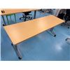 Image 2 : Herman Miller 1027 Height-Adjustable Sit/Stand Worktable 72" x 24" x 28"H
