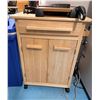 Image 1 : Wooden Printer Stand w/ Drawer & Cabinet 25" x 18" x 34"H (contents not included)