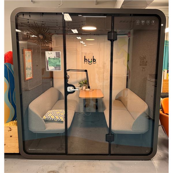 Six-Person Office Meeting Booth 86.6" x 84" x 90.5"H