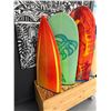 Image 2 : Decorative Surfboard Display in Wooden Planter Box 48" x 19" x 68"H