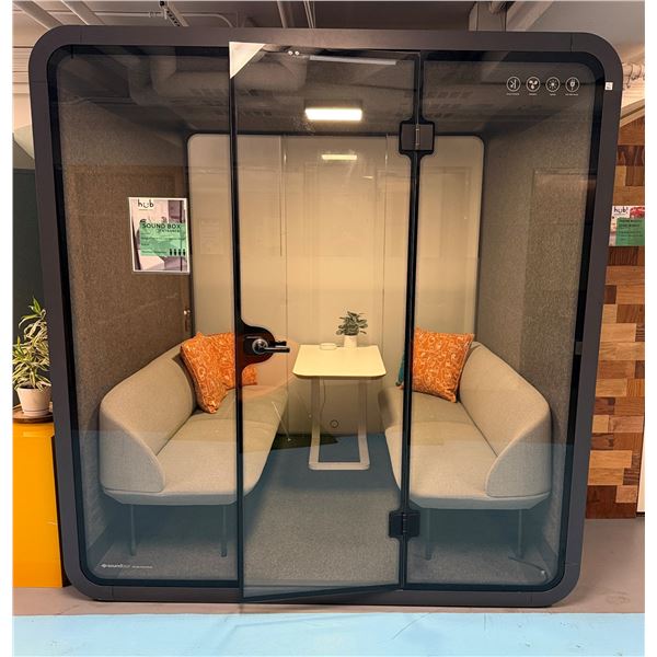 Six-Person Office Meeting Booth 86.6" x 84" x 90.5"H