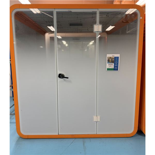Six-Person Office Meeting Booth 86.6" x 84" x 90.5"H (contents not included)