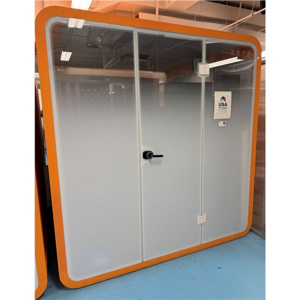 Six-Person Office Meeting Booth 86.6" x 84" x 90.5"H (contents not included)