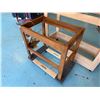 Image 7 : Qty 2 Mobile Wood-Framed Work Stands