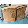 Image 1 : Qty 2 Live Edge Wood Panels