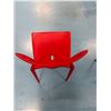 Image 7 : Qty 12 Red Plastic Chairs 16.5" x 15.5" x 33"H