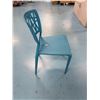 Image 5 : Qty 12 Blue Plastic Chairs 16.5" x 15.5" x 33"H