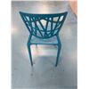 Image 6 : Qty 12 Blue Plastic Chairs 16.5" x 15.5" x 33"H