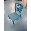 Image 9 : Qty 12 Blue Plastic Chairs 16.5" x 15.5" x 33"H