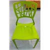 Image 2 : Qty 12 Green Plastic Chairs 16.5" x 15.5" x 33"H